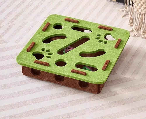 Boîte de jeu en feutre pour chat